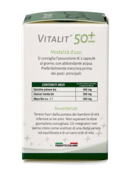 Vitalit 50+ Anni - Integratore di Spirulina, Carota Nera e Maca - 5