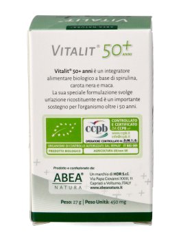 Vitalit 50+ Anni - Integratore di Spirulina, Carota Nera e Maca - 7