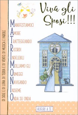 Biglietto di Auguri Viva gli Sposi - Manifestiamoci Amore... — Cartolina - 1