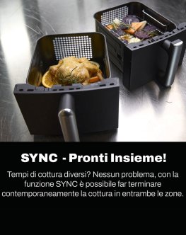 Vivo Air Fryer Dual Zone - Friggitrice ad Aria Verticale a Doppio Cassetto - 4