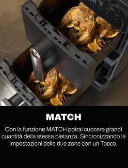 Vivo Air Fryer Dual Zone - Friggitrice ad Aria Verticale a Doppio Cassetto - 5