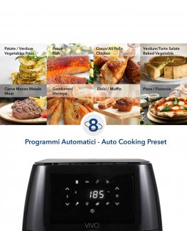 Vivo Air Fryer Multicooker - Friggitrice ad Aria Nero - 4
