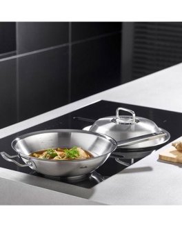 Wok con Coperchio a Cupola in Acciaio - Original-Profi Collection® - 4