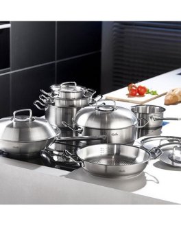 Wok con Coperchio a Cupola in Acciaio - Original-Profi Collection® - 3