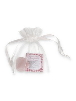 Worry Stone Cuore Quarzo Rosa - 2