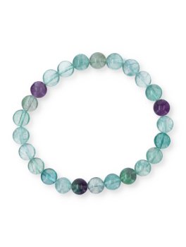 Bracciale "Sfera" in Fluorite Naturale - 1