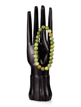 Bracciale "Sfera" in Pietre di Serpentino Naturale - 3