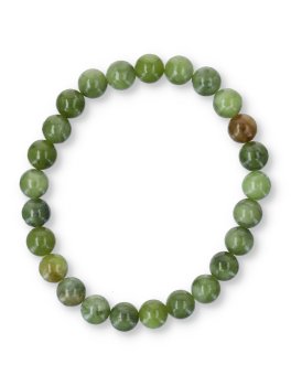 Bracciale "Sfera" in Pietre di Serpentino Naturale - 1