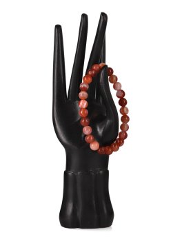 Bracciale "Sfera" in Corniola Striata Naturale - 3