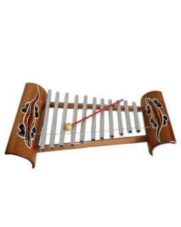 Xilofono in Bamboo Decorato - 1