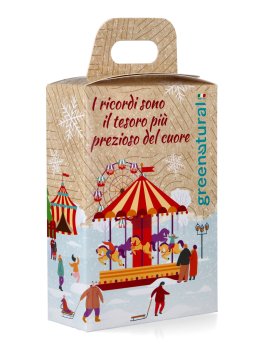 Xmas Box "Giostra Incantata" Legno e Petali con Crema Corpo e Sapone Profumato - 2