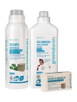 Xmas Box Lavanderia con Bucato Marsiglia + Eco-Candeggio + Sapone Marsiglia - 4