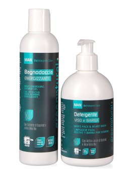 Xmas Box Linea Man "Rigenera e Proteggi" con Bagnodoccia e Detergente Viso Barba - 2