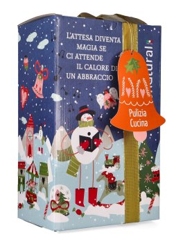 Xmas Box Pulizia Cucina con Piatti Arancio + Sgrassatore + Sapone Fiori d'Arancio - 1