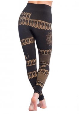 Yoga Leggings Bhakti Om - Nero - S-M - 5