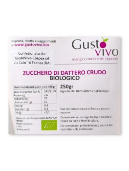 Zucchero di Dattero Crudo Bio - 2