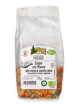 Zuppa con Risone alla Verza e Cavolo Nero Bio - 1