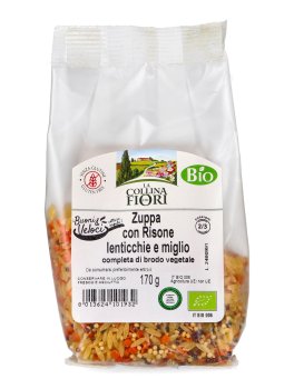 Zuppa con Risone Lenticchie e Miglio Bio - 1