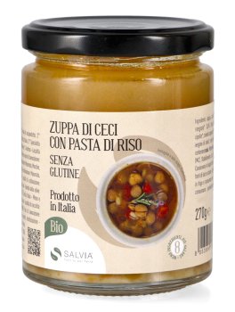 Zuppa di Ceci con pasta di Riso Bio - 1