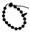 Bracciale tipo Tamasci con Cordino Nero e Pietre Grandi