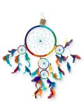 Acchiappasogni 7 Chakra Piume Lunghe
