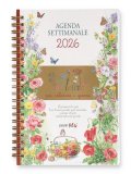Agenda Settimanale 2026 - Fleurs per Colorare i Giorni - Spirale — Agenda