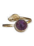 Anello in Argento 925 "Foglia d'Oro"