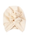 Berretto a Turbante con Volant - Ecru