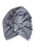 Berretto a Turbante con Volant - Flint Stone Blue