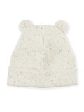 Berretto Beanie con Orecchie da Orso - Ecru Splash