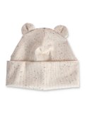 Berretto Beanie con Orecchie da Orso - Ecru Splash