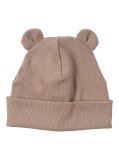 Berretto Beanie con Orecchie da Orso - Taupe