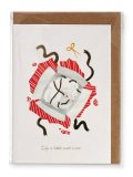 Biglietto di Auguri "Better With a Cat" — Libro