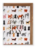 Biglietto di Auguri Compleanno "Dogs Pattern Bday" — Libro