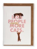 Biglietto di Auguri "Less People, More Cats" — Libro