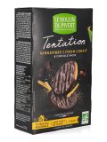 Biscotti allo Zenzero e Limone Ricoperti di Cioccolato Fondente Bio "Tentation"