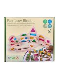 Blocchi Arcobaleno in Legno con Inserti Trasparenti