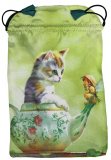 Borsetta per Tarocchi in Raso - Fantasy Cats