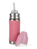 Bottiglia in Acciaio con Cannuccia in Silicone - 325 ml