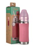 Bottiglia in Acciaio con Cannuccia in Silicone - 325 ml