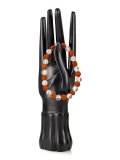 Bracciale Rudraksha e Cristallo di Rocca