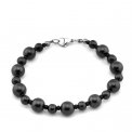 Braccialetto Karina in Shungite con Gancetto