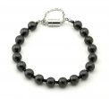 Braccialetto Miriam in Shungite con Chiusura Magnetica