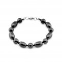 Braccialetto Sabrina in Shungite con Sfere e Ovali