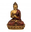 Statuetta del Buddha - Ruota di Dharma