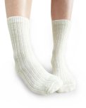 Calzini Bimbi in Lana Merinos Extra Fine "Olli" - Panna