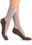 Calzini Corti da Trekking "Ecodinamica"  Beige e Panna
