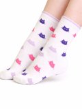 Calzini Donna in Cotone Bio Fantasia Gattino