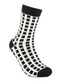Calzini in Cotone Biologico Blocks Nero/Bianco