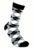 Calzini in Cotone Biologico Diamonds Nero